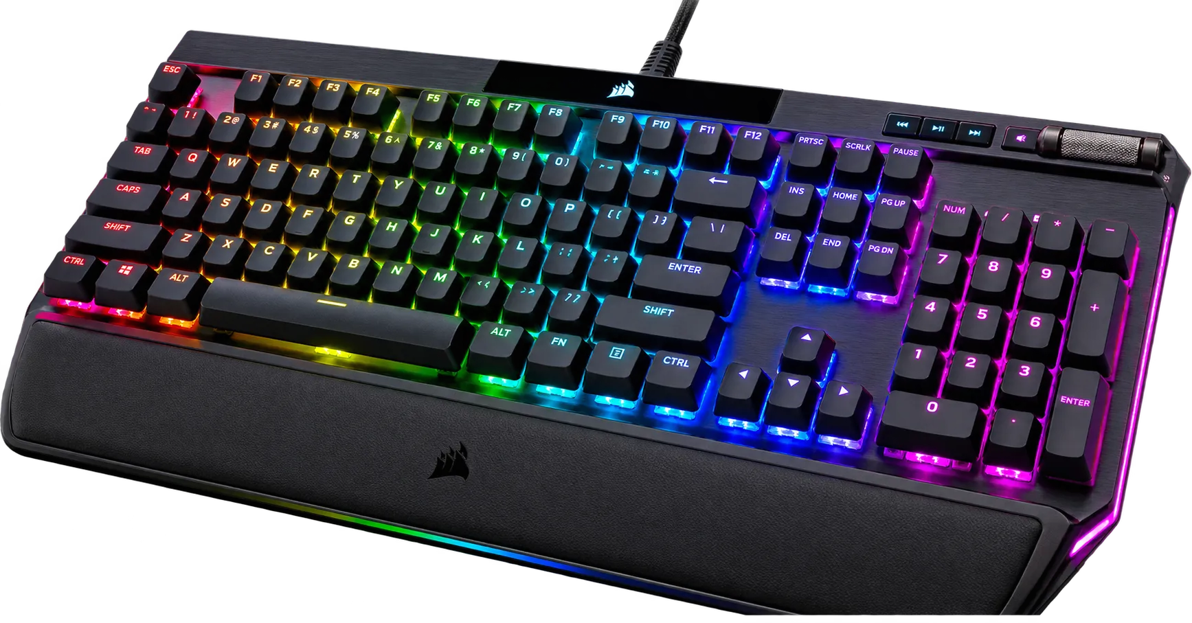Black gaming keyboard